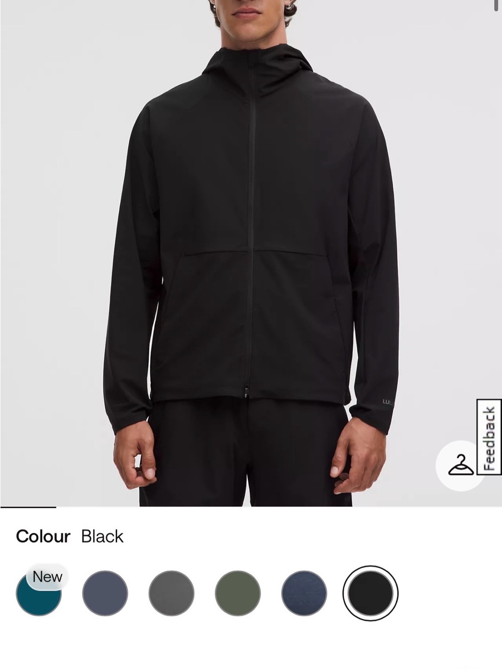 lululemon athletica Black Hooded pace breaker Jacket